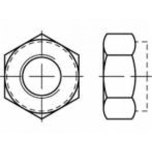 TOOLCRAFT TO-5379507 šestihranné matice M4 nerezová ocel A2 1000 ks