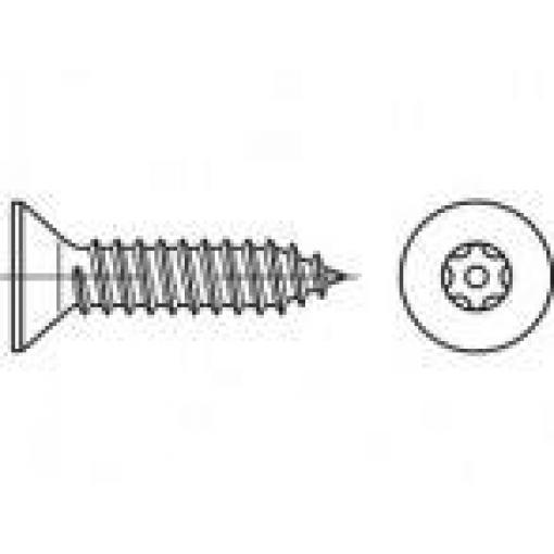 TOOLCRAFT TO-5380176 bezpečnostní šrouby 4.8 mm 19 mm vnitřní korunka šestihranná 88115 nerezová ocel A2 100 ks