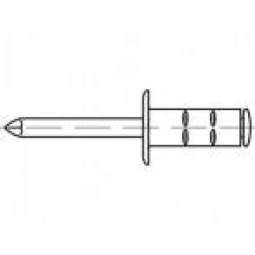 TOOLCRAFT TO-5380542 slepý nýt 4 mm nerezová ocel 500 ks