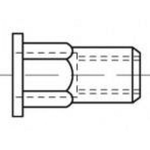 TOOLCRAFT TO-5380584 slepá nýtovací matice M5 nerezová ocel 500 ks