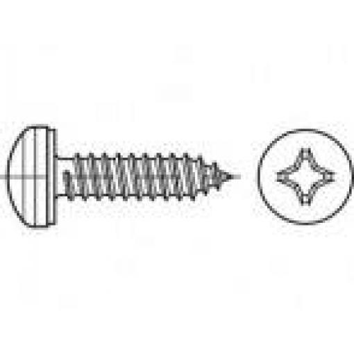 TOOLCRAFT TO-5380623 šroub do plechu 13 mm křížová drážka Philips 88981 nerezová ocel A2 1000 ks