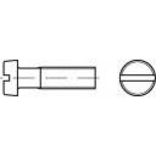 TOOLCRAFT TO-5381175 šrouby s válcovou hlavou M3.5 35 mm příruba DIN 84 ocel galvanizováno zinkem 200 ks