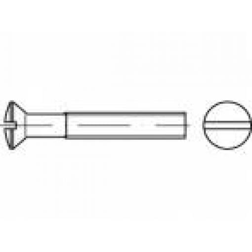 TOOLCRAFT TO-5392695 šroub se zápustnou čočkovou hlavou M6 45 mm příruba ocel galvanizováno zinkem 200 ks
