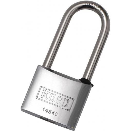 Kasp K14540L50D visací zámek 40 mm zámky s různými klíči nerezová ocel na klíč