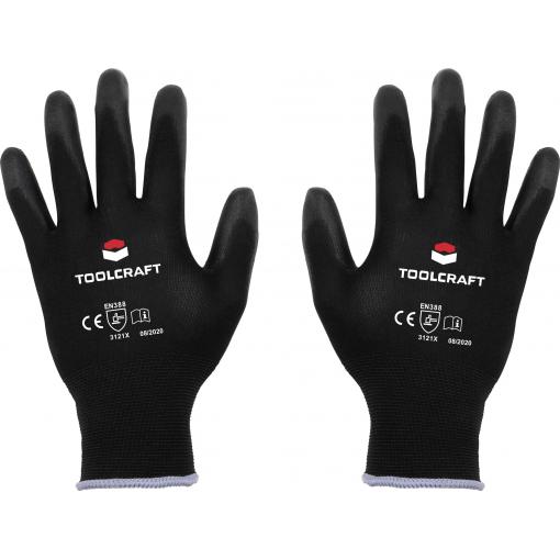 TOOLCRAFT TO-5621646 nylon, polyuretan pracovní rukavice Velikost rukavic: 9 CAT II 1 pár