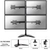 Neomounts držák na stůl pro monitor NM-D335D4BLACK 4 Displej: (s) 25,4 cm (10) - 68,6 cm (27) černá naklápěcí, nakláněcí