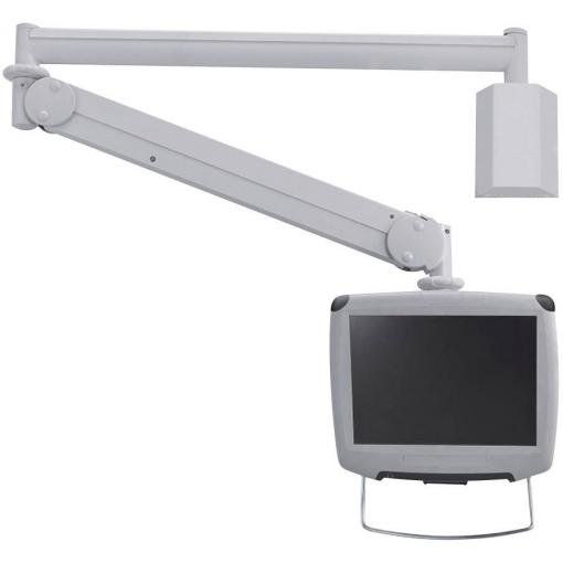 Neomounts FPMA-HAW100 držák na zeď pro monitor 1 Displej: (s) 25,4 cm (10) - 61 cm (24) bílá nastavitelná výška, naklápěcí, nakláněcí, odnímatelný