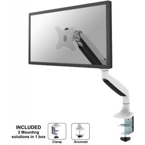 Neomounts držák na stůl pro monitor NM-D750WHITE 1 Displej: (s) 25,4 cm (10) - 81,3 cm (32) bílá naklápěcí, nakláněcí