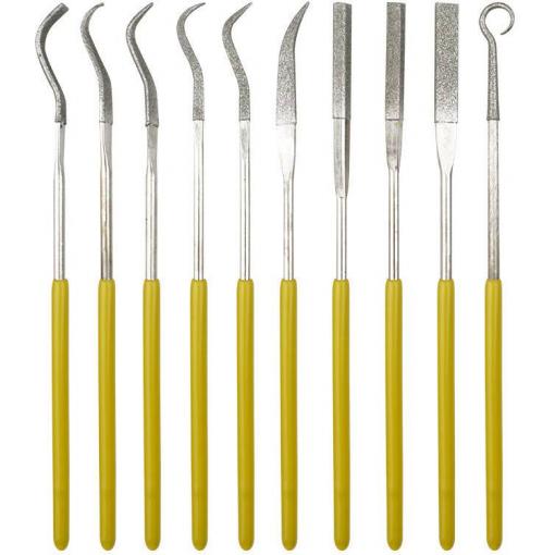 Donau Elektronik M52 Pilník Délka rukojeti 32 mm Délka 140 mm 10 ks