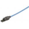 Digitus RJ45 síťový adaptér CAT 6A [1x samořezný konektor - 1x RJ45 zástrčka] černá