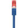 Síťový prodlužovací kabel RJ45 Renkforce RF-3828928, CAT 6, S/FTP, 15.00 cm, modrá