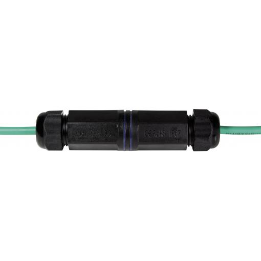 LogiLink RJ45 síťový adaptér [1x RJ45 zásuvka - 1x RJ45 zásuvka] 0 mm černá