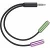 SpeaKa Professional SP-7870716 jack audio Y adaptér [1x jack zástrčka 3,5 mm - 2x jack zásuvka 3,5 mm] černá