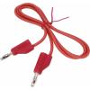 VOLTCRAFT MSB-300 sada měřicích kabelů lamelová zástrčka 4 mm silikon 0.75 m 12 ks