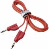 VOLTCRAFT MSB-300 sada měřicích kabelů lamelová zástrčka 4 mm silikon 2.00 m 12 ks