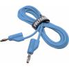 VOLTCRAFT MSB-300 sada měřicích kabelů lamelová zástrčka 4 mm silikon 2.00 m 12 ks