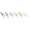 VOLTCRAFT MSB-300 sada měřicích kabelů lamelová zástrčka 4 mm silikon 5.00 m 12 ks