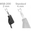 VOLTCRAFT MSB-200 sada měřicích kabelů lamelová zástrčka 2 mm lamelová zástrčka 2 mm 12 ks