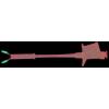 HT Instruments 6009-IECR banánkový konektor 1003200 banánková zdířka , zásuvka 4 mm, konektor 4 mm, krokosvorka CAT III 1000 V červená 1 ks