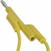 VOLTCRAFT měřicí kabel lamelová zástrčka 4 mm lamelová zástrčka 4 mm 1.00 m žlutá 1 ks