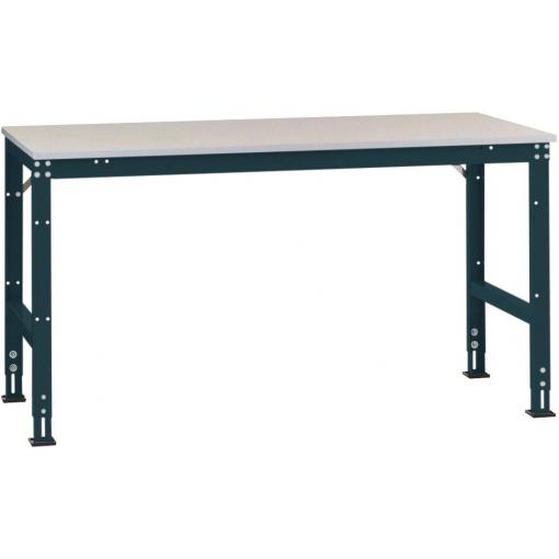 Manuflex AU6081.7016 Pracovní Přístavný stůl Univerzální standardní s Melaminplatte, Šxhxv = 1750 x 800 x 760-870 mm, antracitová, deska /rám + 2 nohy