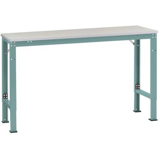 Manuflex AU7084.5021 Pracovní základní stolní univerzální speciální samořeznými krytina deska, Šxhxv = 1750 x 800 x 722-1022 mm vodní modrá