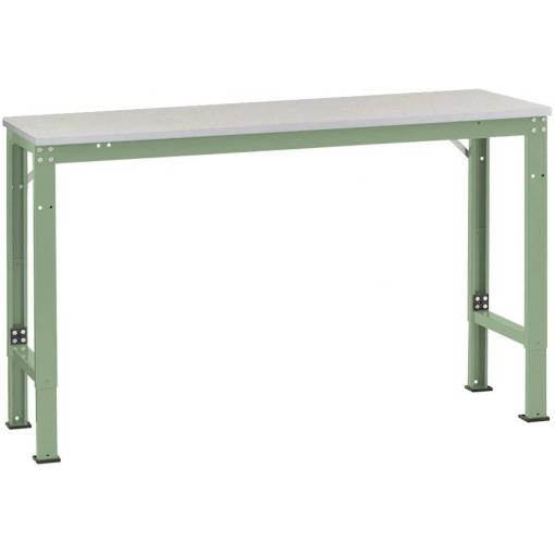 Manuflex AU7097.6011 Pracovní základní stolní univerzální speciální s plastové desky, Šxhxv = 1750x1000x722 1022 mm rezedově zelená (RAL 6011)