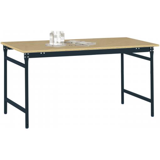 Manuflex BB3025.7016 Servírovací stolek základní stacionárně s multiplex stolní deska v antracitově RAL 7016, Šxhxv: 1000 x 800 x 780 mm antracitová