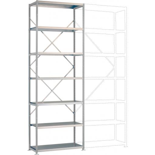 Manuflex RP2133.7035 základní modul regálu oddělení , (š x v x h) 1030 x 3000 x 600 mm, ocelová podlaha