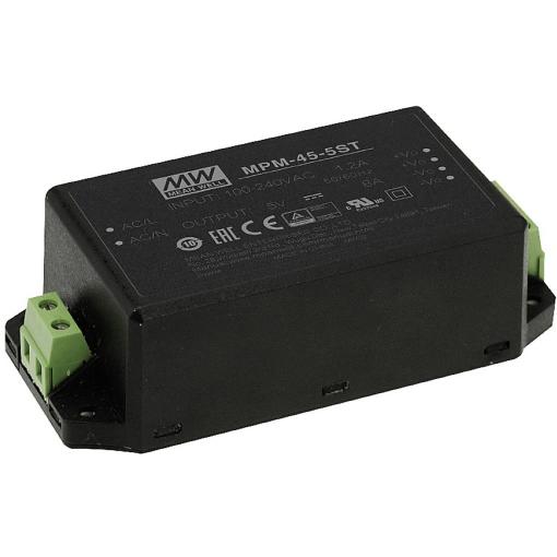MEAN WELL MPM-45-15ST spínaný síťový zdroj 15 V/DC 3 A 45 W