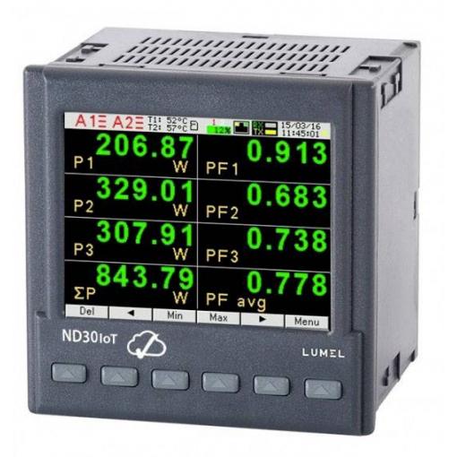 Lumel ND30IoT 1121MSM0 digitální měřič na DIN lištu