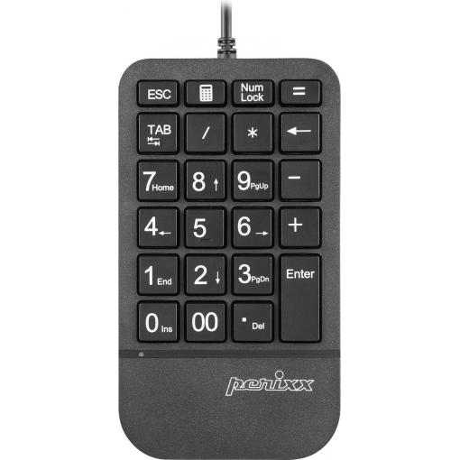 Perixx PERIPAD-202 H B USB číselná klávesnice tlačítka multimédií černá
