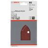 Bosch Accessories 2608607429 2608607429 brusný papír pro delta brusky Zrnitost 80 5 ks