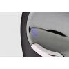 Evoluent D Small laserová ergonomická myš, přenos bezdrátový, 6 tlačítko, černá/stříbrná