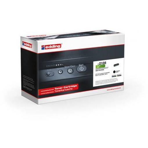 Edding Toner náhradní HP 305A (CE410A) kompatibilní černá 2200 Seiten EDD-2108 18-2108