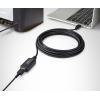 Renkforce USB kabel USB 2.0 USB-A zástrčka, USB-A zásuvka 10.00 m černá Aktivní se zesílením signálu RF-4535084