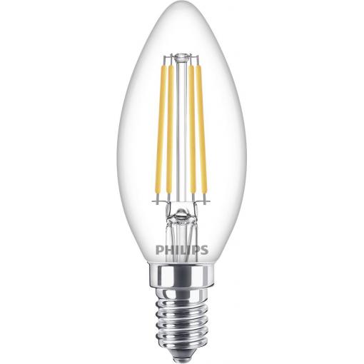 Philips LED 76219300 LED Energetická třída (EEK2021) E (A - G) E14 svíčkový tvar 6.5 W = 60 W teplá bílá (Ø x d) 3.5 cm x 9.7 cm 1 ks
