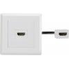 Renkforce RF-4538136 HDMI adaptér [1x HDMI zásuvka - 1x HDMI zásuvka] bílá pozlacené kontakty 15.00 cm