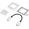Renkforce RF-4538136 HDMI adaptér [1x HDMI zásuvka - 1x HDMI zásuvka] bílá pozlacené kontakty 15.00 cm
