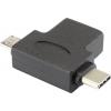 Renkforce USB 3.0 adaptér [1x USB-C® zástrčka, micro USB 2.0 zástrčka B - 1x USB 3.1 zásuvka A ] s funkcí OTG, pozlacené kontakty