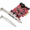 Renkforce 1 + 4 porty karta USB 3.1 USB 3.2 (Gen 2) PCIe x4
