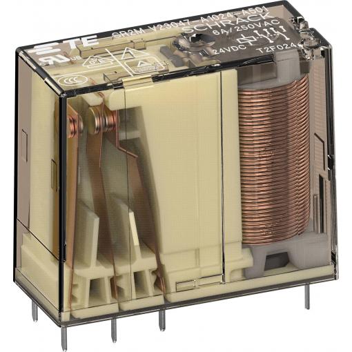 TE Connectivity V23047A1024A511 průmyslové relé , 24 V/DC, 1 spínací kontakt, 1 rozpínací kontakt, 1 ks