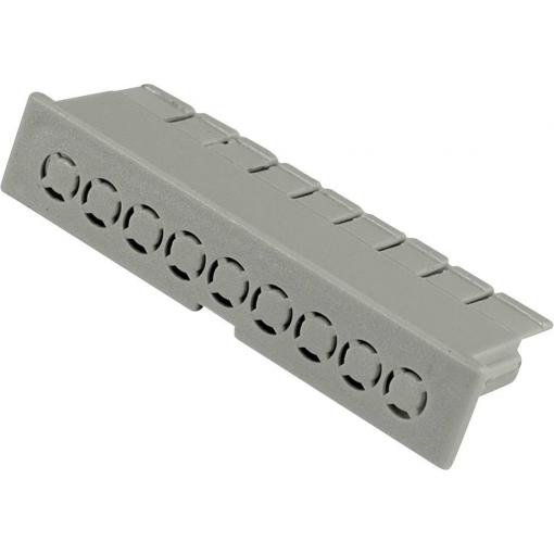 Hammond Electronics víčko pouzdra na DIN lištu 52 x 10 x 16 polykarbonát světle šedá 1 ks