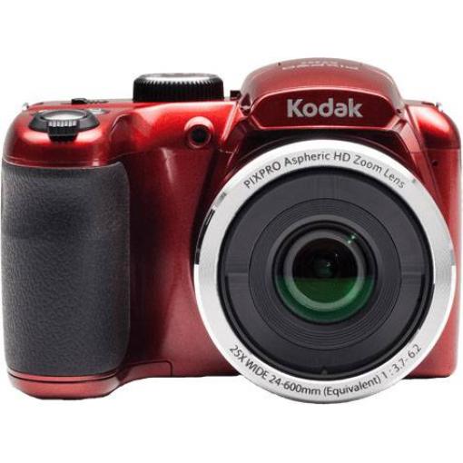 Kodak AZ252-RED digitální fotoaparát 16 Megapixel Zoom (optický): 25 x červená skříňka (pouzdro) stabilizace obrazu, s vestavěným bleskem