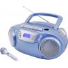soundmaster SCD5800BL SCD5800BL rádio s CD, FM, USB, kazeta, rádiopřehrávač, včetně mikrofonu, modrá