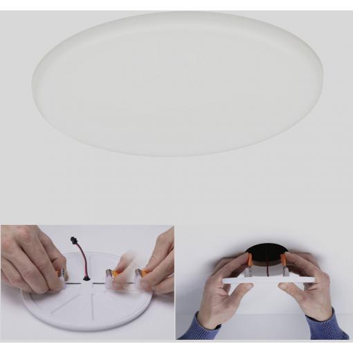 Paulmann 92392 EB Panel Veluna VariFit LED vestavné svítidlo, 17.50 W, saténová
