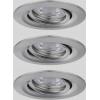 Paulmann 94295 EBL Nova mini Coin LED vestavné svítidlo, 4 W, železo, sada 3 ks