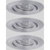 Paulmann 94297 EBL Nova mini Coin LED vestavné svítidlo, 4 W, hliník, sada 3 ks