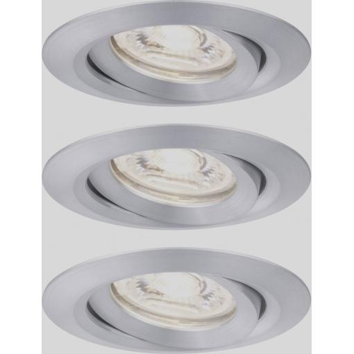 Paulmann 94297 EBL Nova mini Coin LED vestavné svítidlo, 4 W, hliník, sada 3 ks