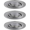 Paulmann 92973 EBL Nova mini Plus Coin LED vestavné svítidlo, 4.20 W, železo, sada 3 ks